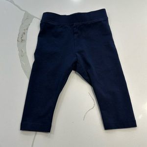 J crew crew cuts girls cropped leggings navy blue size 2